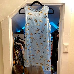 Kimchi Blue silky Asian flower pattern dress